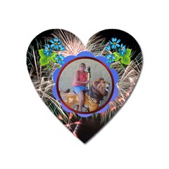 akron zoo magnet - Magnet (Heart)