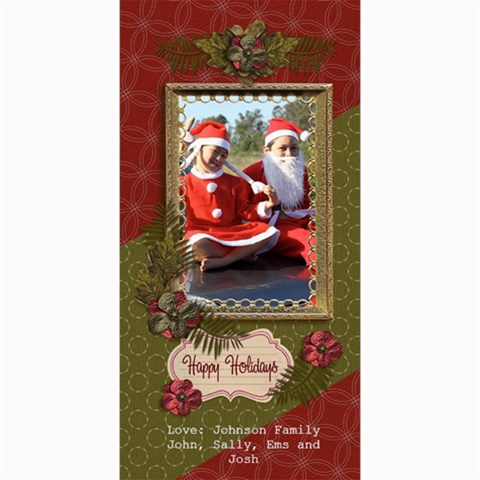 4x8 Photocard: (v) Happy Holidays By Jennyl 8 x4  Photo Card - 10