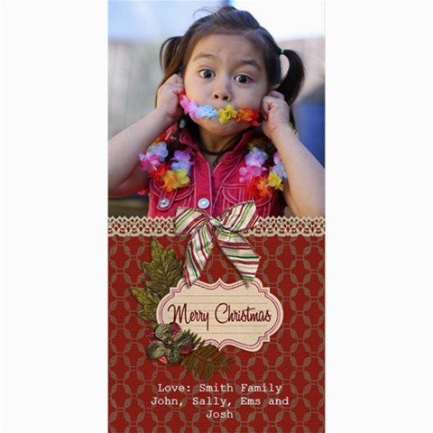 4x8 Photocard: (v) Merry Christmas2 By Jennyl 8 x4  Photo Card - 2