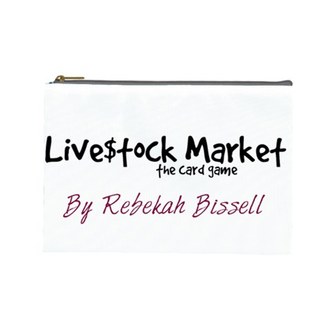 Livestockmkt Cosmetic Bag Large By Pamela Tan Front