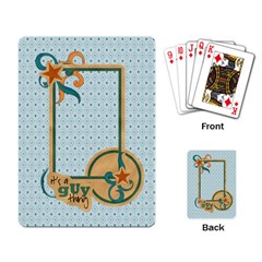 Playing Cards: It s a Guy Thing - Playing Cards Single Design (Rectangle)