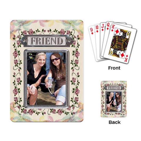 Floral Friend Playing Cards By Lil Back