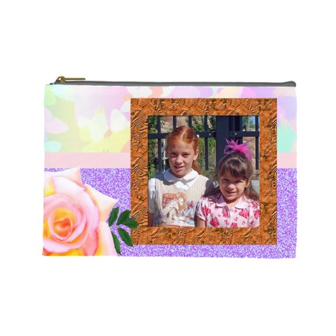 Rose Tier Ex Large Make Up Bag By Kim Blair Front