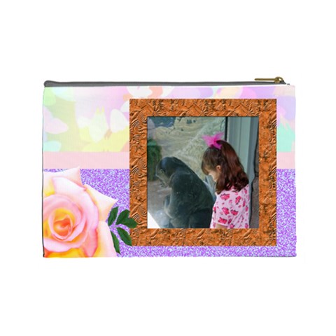 Rose Tier Ex Large Make Up Bag By Kim Blair Back