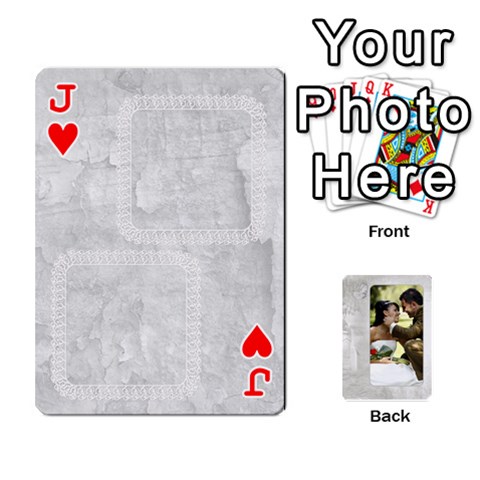 Jack Our Wedding 54 Design (2 Sided) Cards By Deborah Front - HeartJ