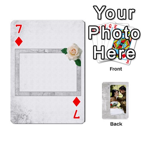 Our Wedding 54 Design (2 Sided) Cards By Deborah Front - Diamond7