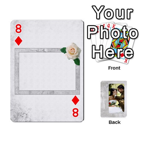 Our Wedding 54 Design (2 Sided) Cards By Deborah Front - Diamond8