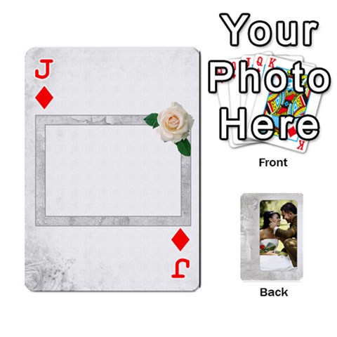 Jack Our Wedding 54 Design (2 Sided) Cards By Deborah Front - DiamondJ