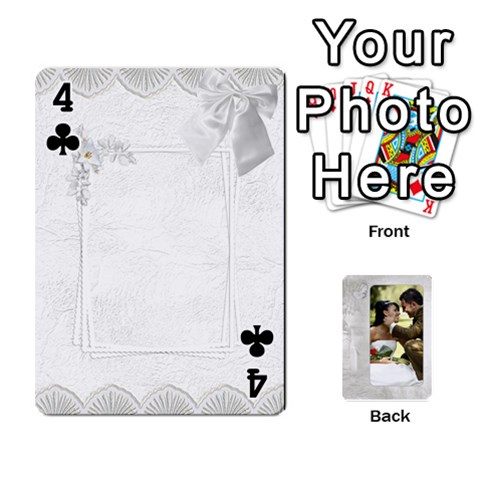 Our Wedding 54 Design (2 Sided) Cards By Deborah Front - Club4