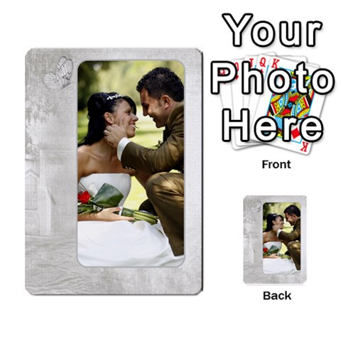 Our Wedding 54 Design (2 Sided) Cards By Deborah Back