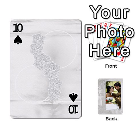 Our Wedding 54 Design (2 Sided) Cards By Deborah Front - Spade10