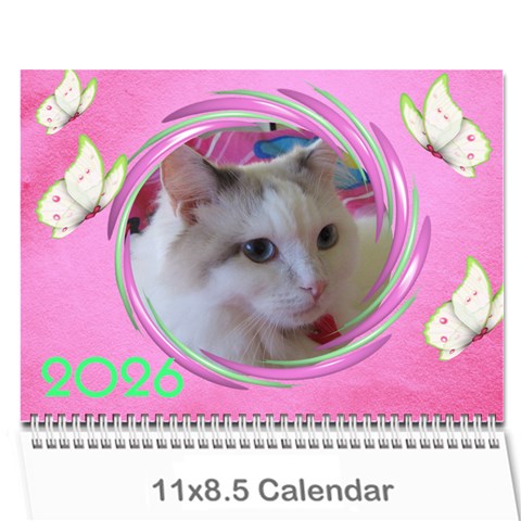 Little Butterflies 2026 (any Year) Calendar By Deborah Cover