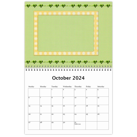 Subtle Hearts 2024 (any Year) Calendar By Deborah Oct 2024