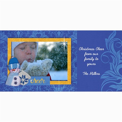 Christmas Cheer 8 x4  Photo Card - 2