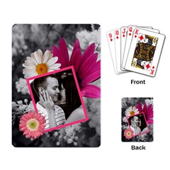 Pink Floral Playing Cards - Playing Cards Single Design (Rectangle) Pink Floral Playing Cards - Playing Cards Single Design (Rectangle)