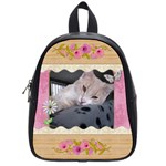 Pretty Pink Floral School Bag (Small)