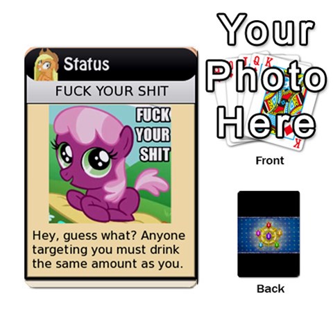 Pony Drinking Deck 2 By Gonzo Anon Front - Spade2