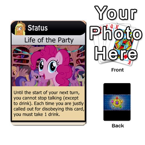Pony Drinking Deck 2 By Gonzo Anon Front - Heart8