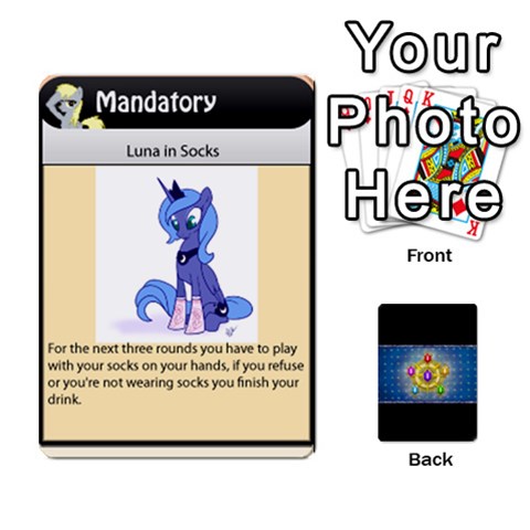 Pony Drinking Deck 2 By Gonzo Anon Front - Heart10