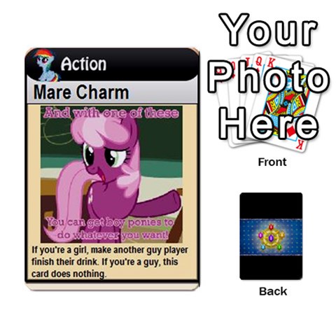 Pony Drinking Deck 2 By Gonzo Anon Front - Diamond7