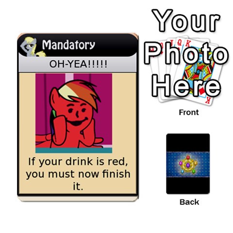 Pony Drinking Deck 2 By Gonzo Anon Front - Club7