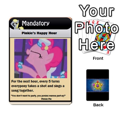 King Pony Drinking Deck 2 By Gonzo Anon Front - ClubK