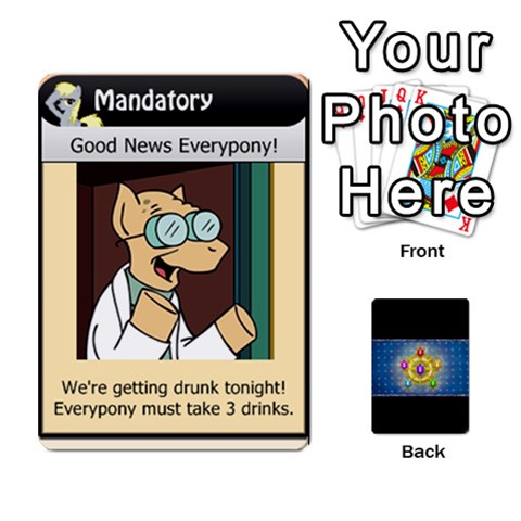 Pony Drinking Deck 2 By Gonzo Anon Front - Spade8