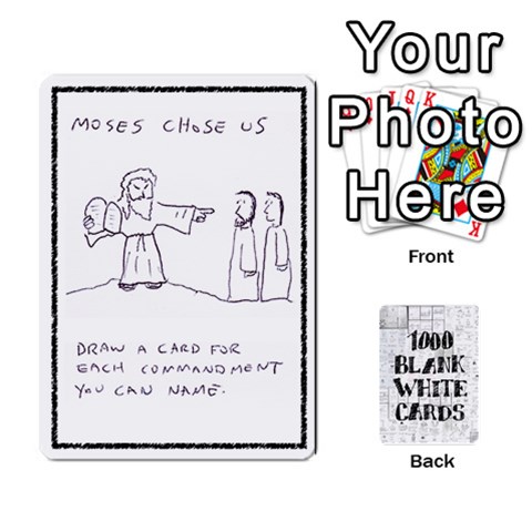 1000 Blank White Cards By Jack Reda Front - Heart2