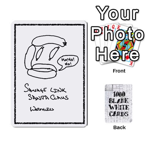 King 1000 Blank White Cards By Jack Reda Front - DiamondK