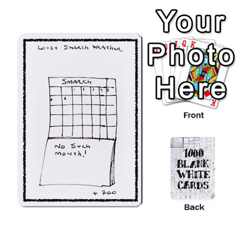 Ace 1000 Blank White Cards By Jack Reda Front - DiamondA