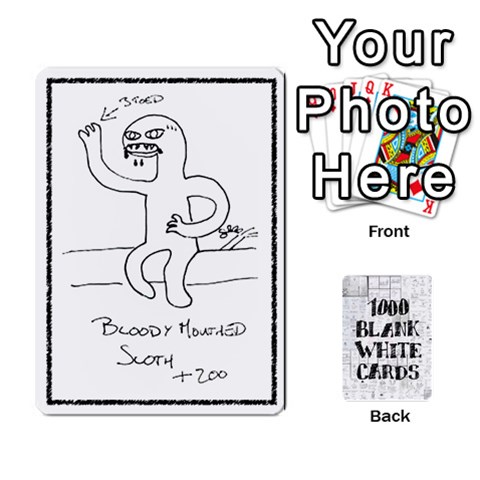 1000 Blank White Cards By Jack Reda Front - Club7