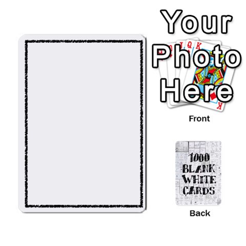 Ace 1000 Blank White Cards By Jack Reda Front - ClubA