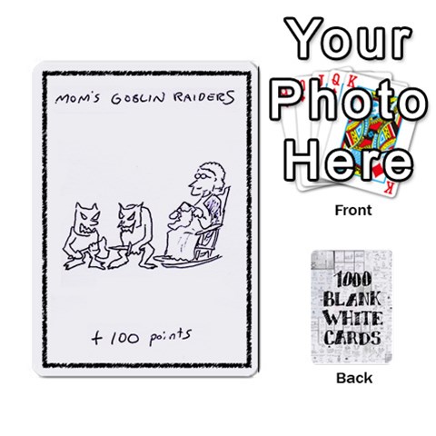 1000 Blank White Cards By Jack Reda Front - Spade9