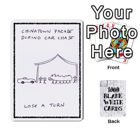 1000 Blank White Cards By Jack Reda Front - Spade10