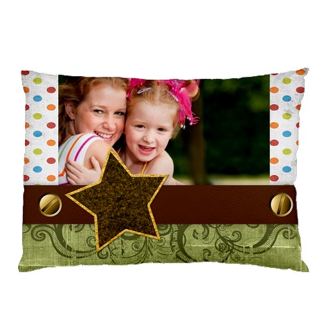 Happy Family By Joely 26.62 x18.9  Pillow Case