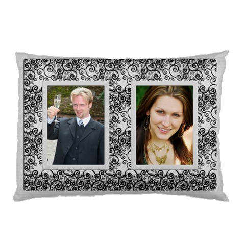 Classic Silver (2 Sided) Pillow Case By Deborah Front