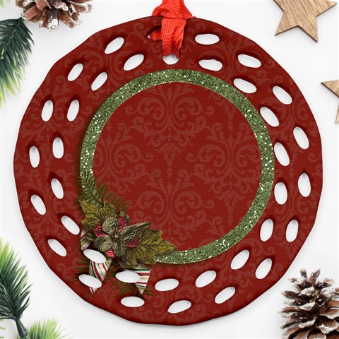 Round Filigree Ornament (two Sides) Front