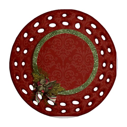 Round Filigree Ornament (two Sides) Front