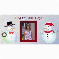 Happy Holidays 4 X 8 Christmas Photo Card