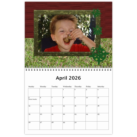 My Garden 2026 (any Year) Calendar By Deborah Apr 2026