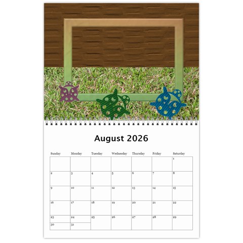 My Garden 2026 (any Year) Calendar By Deborah Aug 2026