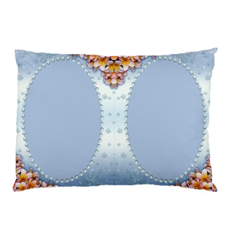 Blue Pearl Framed Pillow Case (2 Sided) By Deborah Back