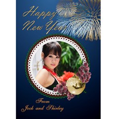 New Year Card 5x7 - Greeting Card 5 x 7 New Year Card 5x7 - Greeting Card 5 x 7