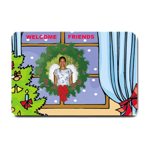 Christmas Welcome Mat By Kim Blair 24 x16  Door Mat