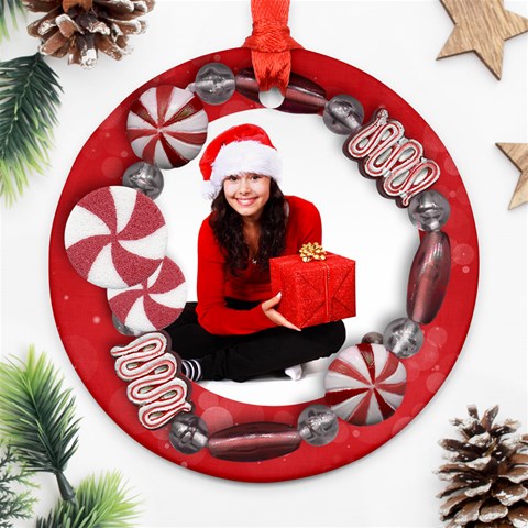 Candy Cane/ornament/christmas Front