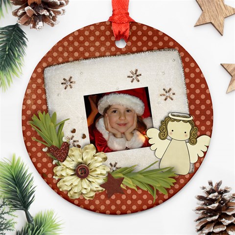 Shabby Christmas/snowman/angel Back