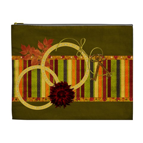 Autumn s Glory Xl Cosmetic Bag 1 By Lisa Minor Front