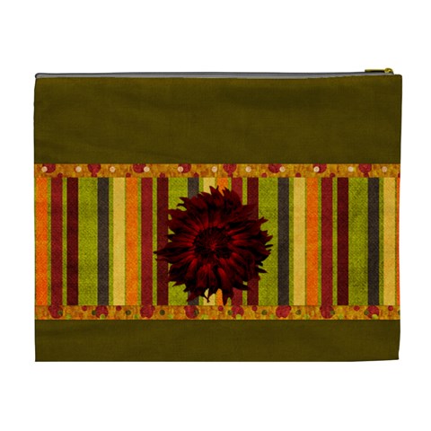 Autumn s Glory Xl Cosmetic Bag 1 By Lisa Minor Back