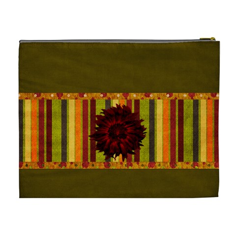 Autumn s Glory Xl Cosmetic Bag 1 By Lisa Minor Back