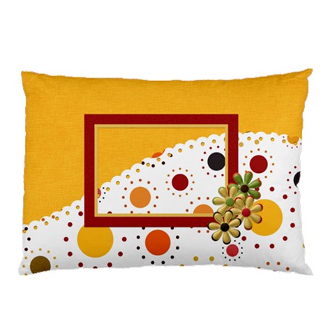Tangerine Breeze Double Sided Pillow Case  1 By Lisa Minor Back